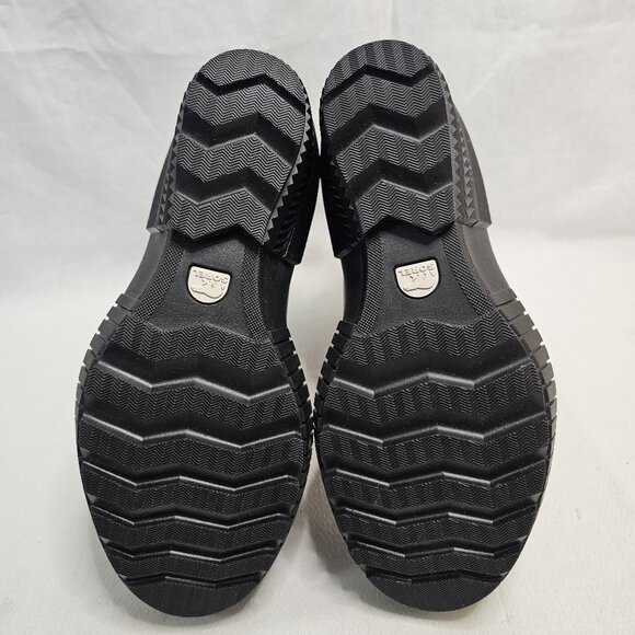 Sorel Wedge Heel Side Zip Black Leather Waterproof Boots Women's Size 8- NEW - Picture 10 of 11